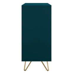 Wohnen Kommode in Petrol mit kurzen Hairpin Legs - Clamps