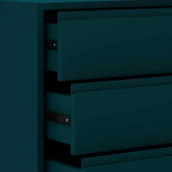 Wohnen Kommode in Petrol mit kurzen Hairpin Legs - Clamps