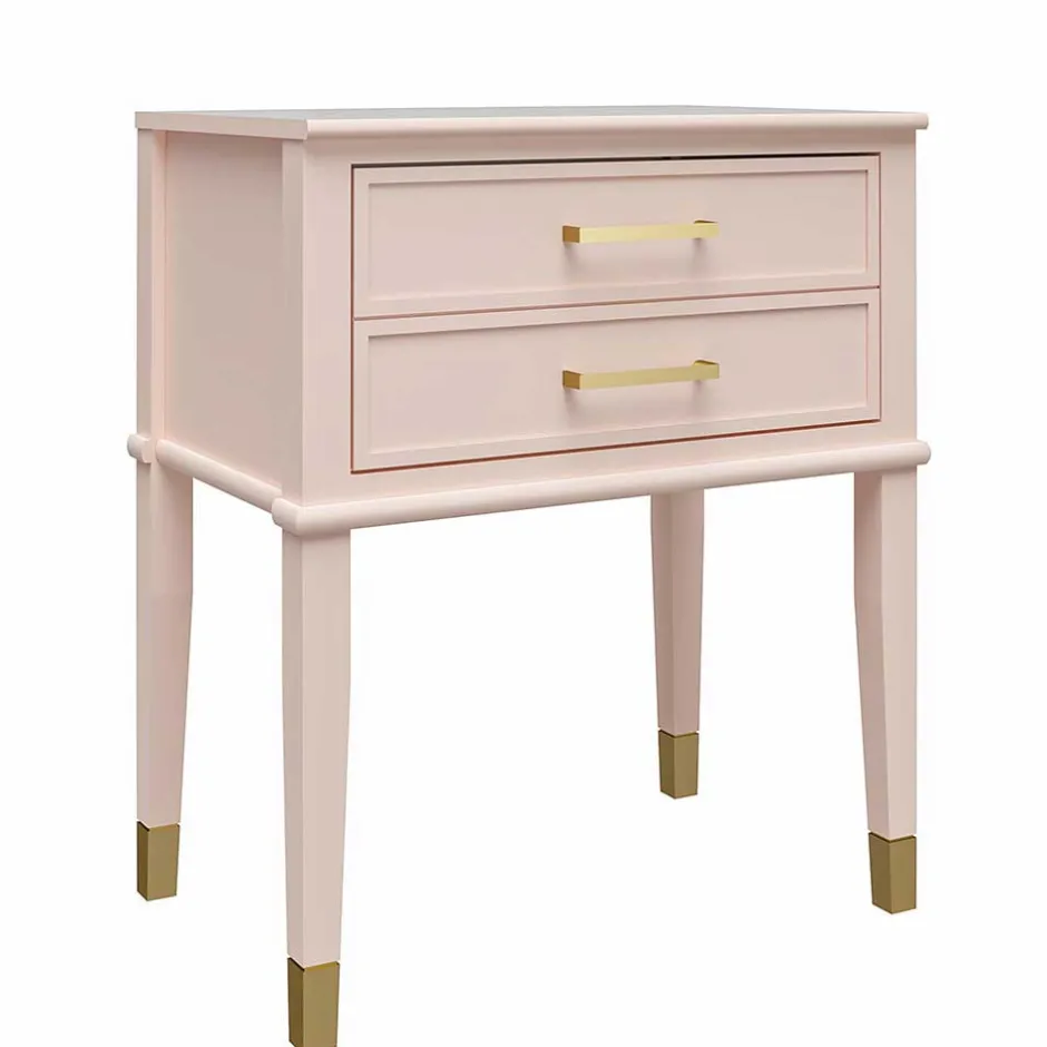 Wohnen Kommode in Rosa mit Gold - Bafata