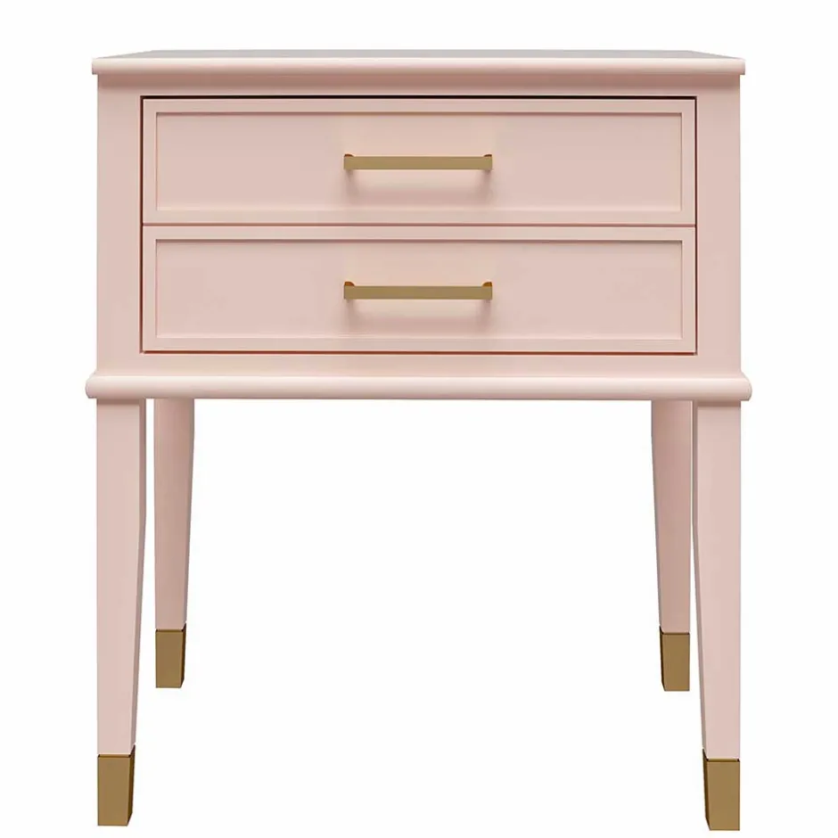 Wohnen Kommode in Rosa mit Gold - Bafata