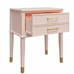 Wohnen Kommode in Rosa mit Gold - Bafata