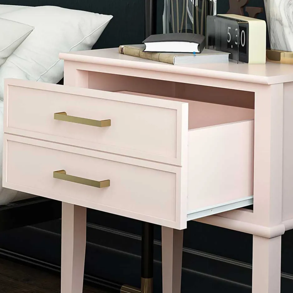 Wohnen Kommode in Rosa mit Gold - Bafata