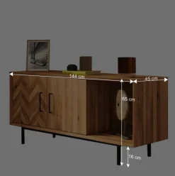 Kommode mit 2 Türen & Fach aus Wildeiche - Kerfa^Wohnen Best