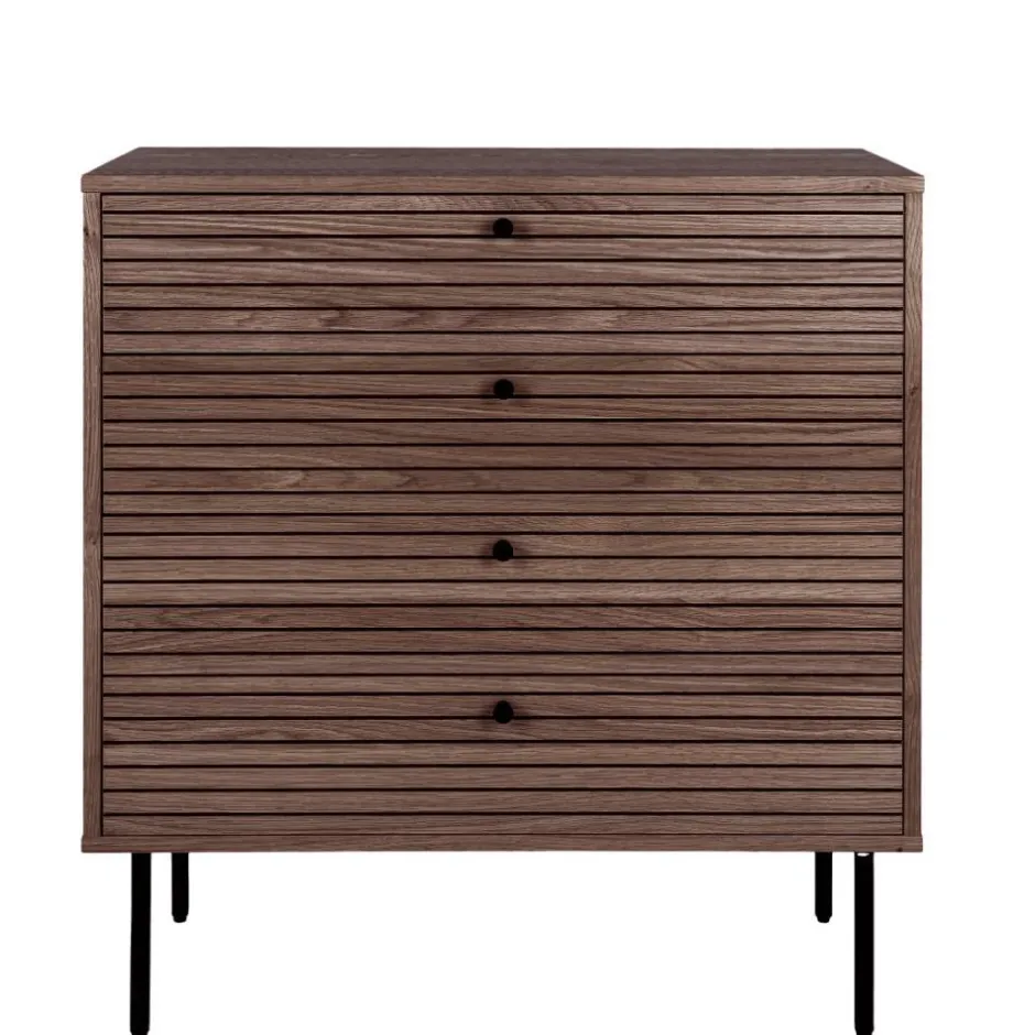 Kommode mit dunklem Furnier in Braun - Wega^Wohnen Discount