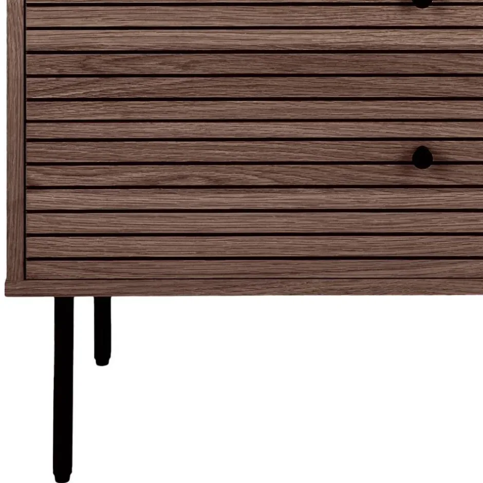 Kommode mit dunklem Furnier in Braun - Wega^Wohnen Discount