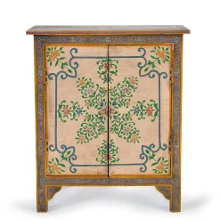 Kommode mit folkloristischen Blumen Motiven - Cacressa^Wohnen New