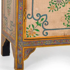 Kommode mit folkloristischen Blumen Motiven - Cacressa^Wohnen New