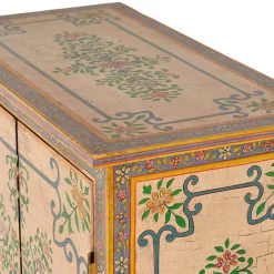 Kommode mit folkloristischen Blumen Motiven - Cacressa^Wohnen New