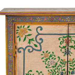 Kommode mit folkloristischen Blumen Motiven - Cacressa^Wohnen New