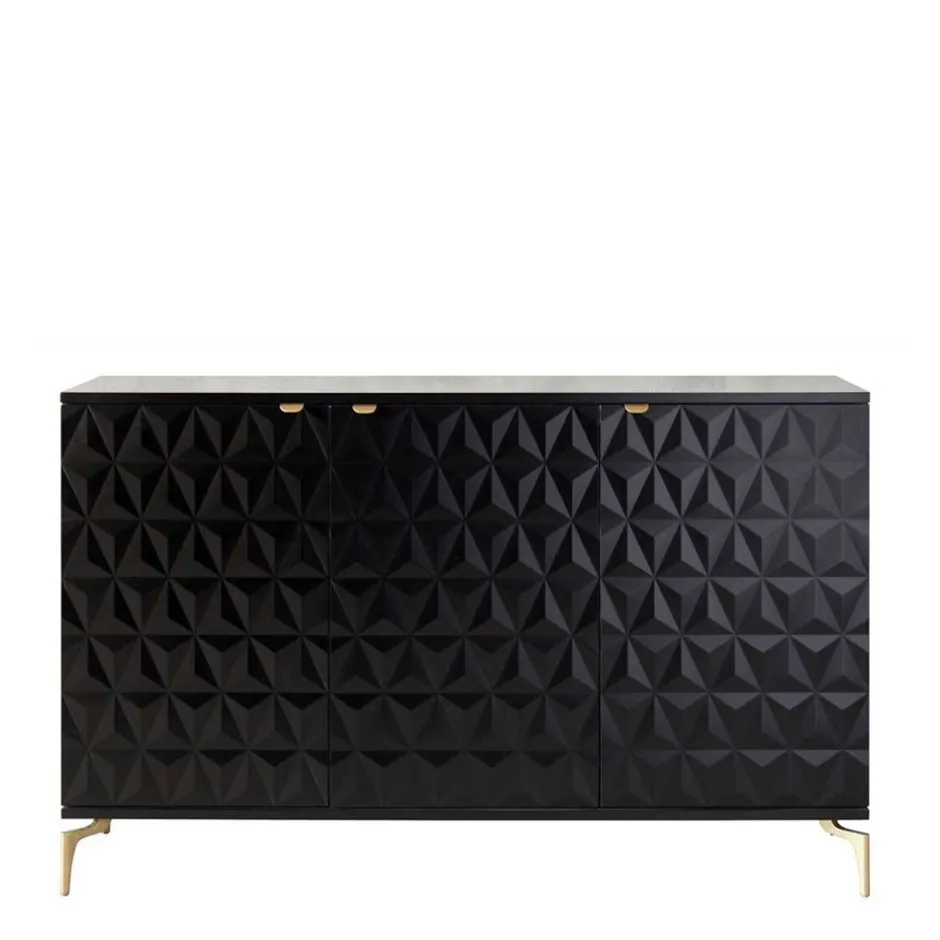 Kommode mit geometrisch strukturierten Fronten - Ardit^Wohnen Outlet