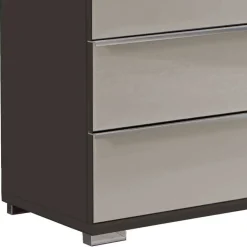 Kommode mit Glasfront in Hellgrau - Korcula^Wohnen Online