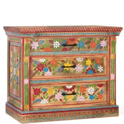 Kommode mit Mustern Blumen und Pfau - Hectos^Wohnen Sale