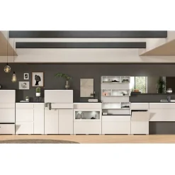 Wohnen Kommode mit Schublade und zwei Schuhklappen - Suad