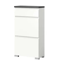 Wohnen Kommode mit Schublade und zwei Schuhklappen - Suad