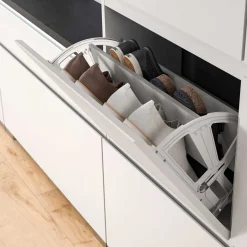 Wohnen Kommode mit Schublade und zwei Schuhklappen - Suad