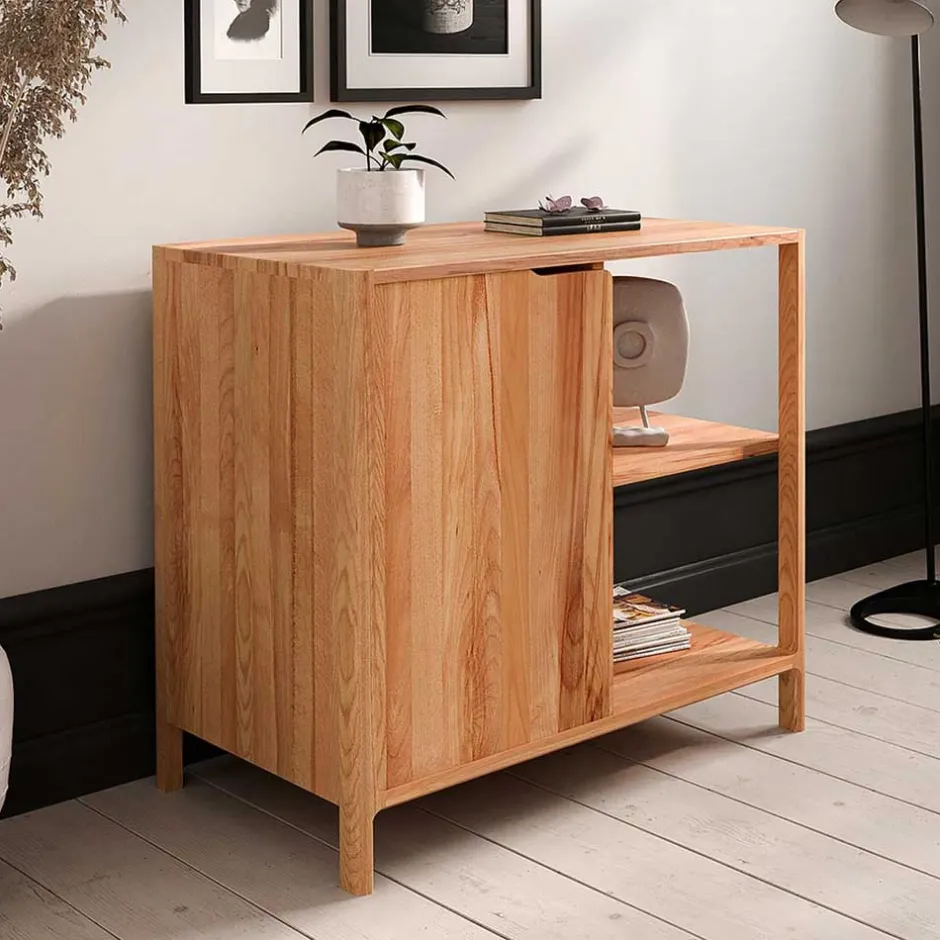 Kommode mit Tür und zwei offenen Fächern - Lana^Wohnen Best