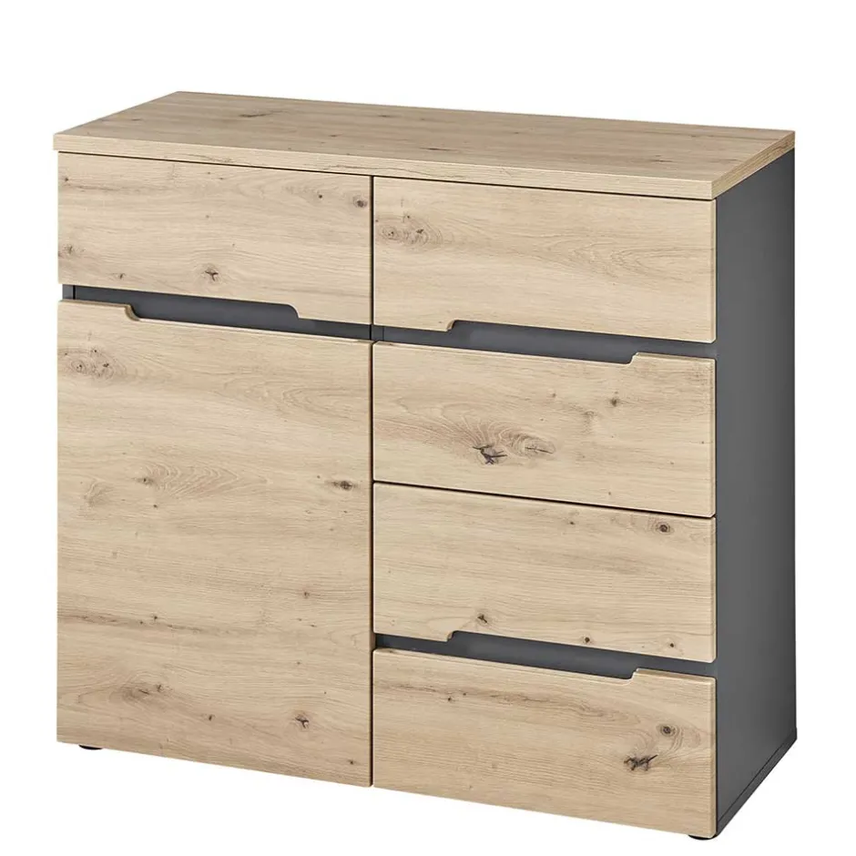 Kommode mit vier Schubladen & Tür - Kuetra I^Wohnen