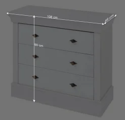 Kommode oder Wickelkommode Landhaus - Satumare^Wohnen Clearance