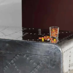 Kommode Pilot in Alufarben^Wohnen New