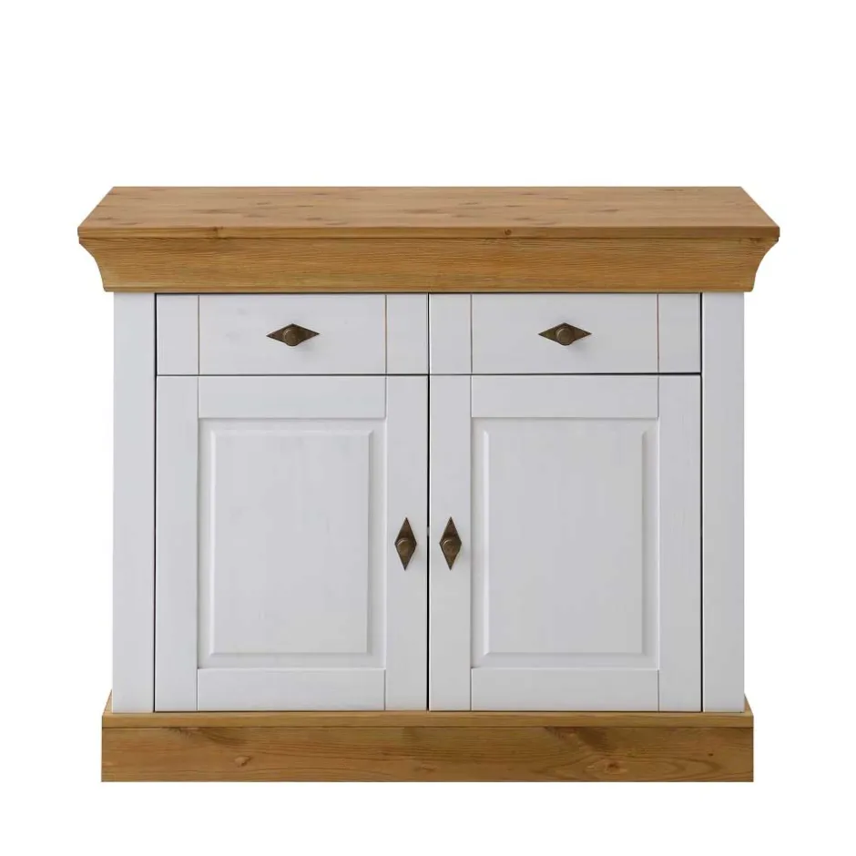 Kommode Sibiuta in Weiß Kiefer teilmassiv^Wohnen Best