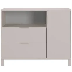 Kinder Wohnen Kommode Wickelkommode in Hellgrau - Afilon