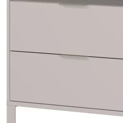 Kinder Wohnen Kommode Wickelkommode in Hellgrau - Afilon