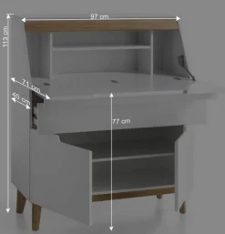 Kommoden Sekretär Wyola in Weiß^Wohnen Best