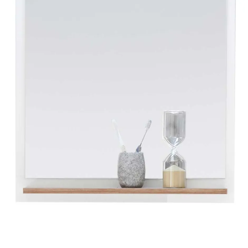 Wohnen Kompakte Badmöbel im Skandi Design - Timur (dreiteilig)