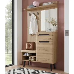 Kompakte Garderobe im Skandi Design - Olcian^Wohnen Outlet