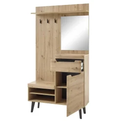 Kompakte Garderobe im Skandi Design - Olcian^Wohnen Outlet
