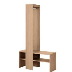 Kompakte Garderobe in Holzoptik Eiche - Alekona^Wohnen