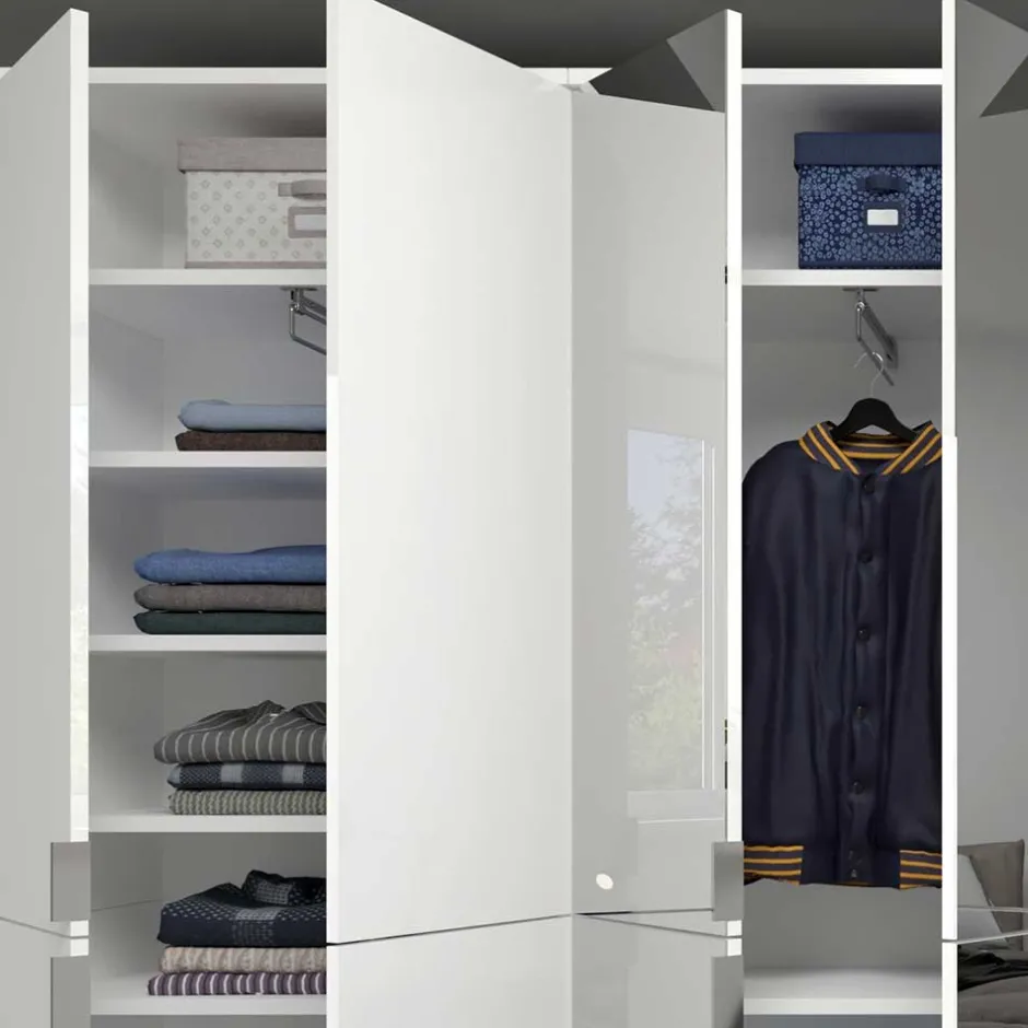 Wohnen Kompakte Schrank Kombi 12-türig - Ejulia (dreiteilig)