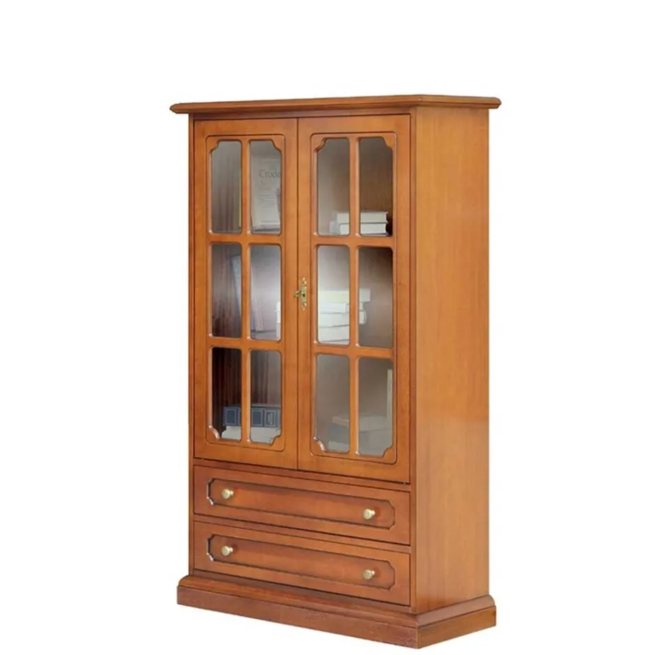 Wohnen Kompakte Vitrine in Nussbaumfarben - Kimms