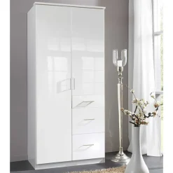 Wohnen Kompakter Kleiderschrank in Weiß - Venture