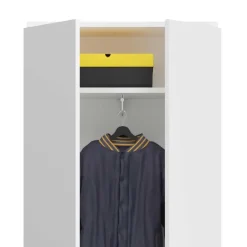 Kompakter Kleiderschrank 122x193x34 cm - Ejulia (zweiteilig)^Wohnen Hot