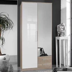 Wohnen Kompakter Kombi-Kleiderschrank 91x199x58 cm - Grands