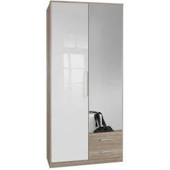 Wohnen Kompakter Kombi-Kleiderschrank 91x199x58 cm - Grands