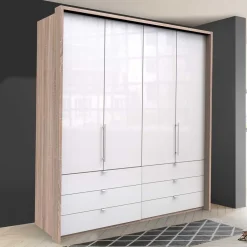 Kompakter Schlafzimmerschrank 200cm breit - Bosays^Wohnen New