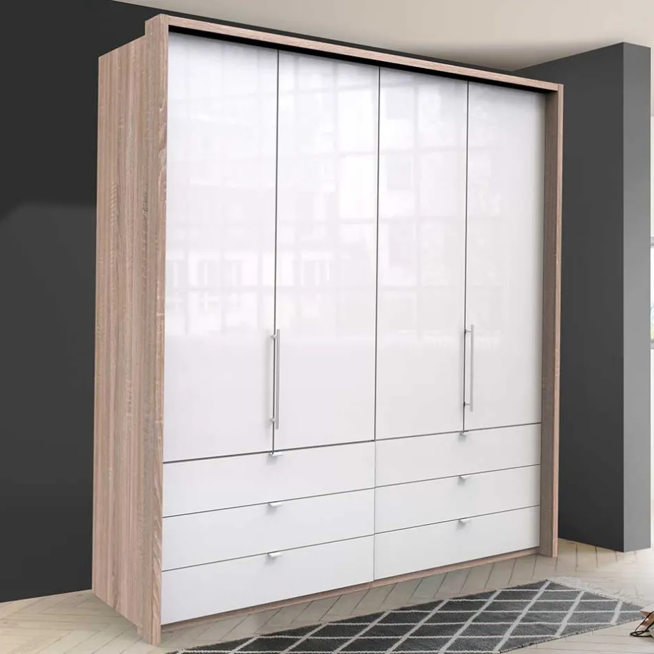 Kompakter Schlafzimmerschrank 200cm breit - Bosays^Wohnen New