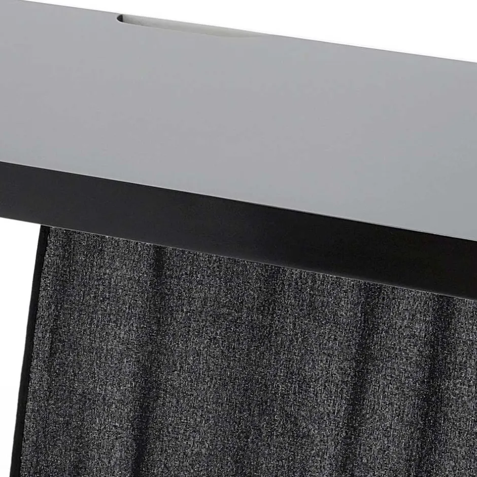 Kompakter Schreibtisch in Schwarz und Weiß - Tulcea^Wohnen