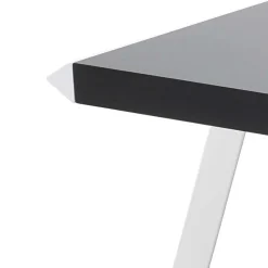 Kompakter Schreibtisch in Schwarz und Weiß - Tulcea^Wohnen