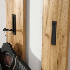 Wohnen Kompaktes Dielenmöbel Set in Graugrün - Point (dreiteilig)