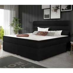 Komplett Polsterbett in Schwarzbraun - Prabhaa^Wohnen Clearance