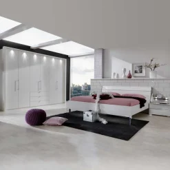 Komplett Schlafzimmer Manchester in Weiß (vierteilig)^Wohnen