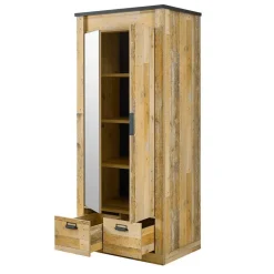 Wohnen Komplett Schlafzimmer mit Einzelbett - Naiavio (vierteilig)