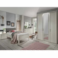 Komplett Schlafzimmer Ronis mit Einzelbett in Komforthöhe (fünfteilig)^Wohnen Best