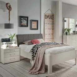 Komplett Schlafzimmer Ronis mit Einzelbett in Komforthöhe (fünfteilig)^Wohnen Best