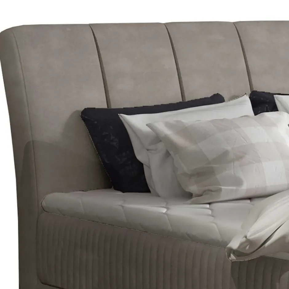 Wohnen Komplettbett in Beige Chenillebezug - Tamba