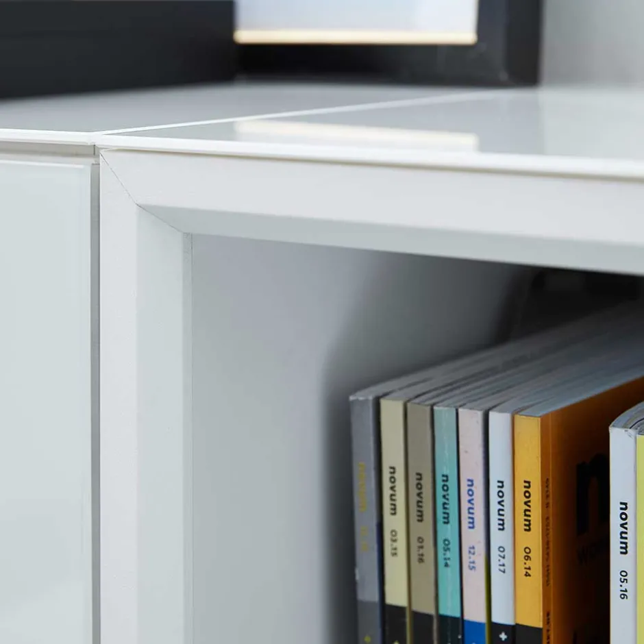 Komplette Büro Einrichtung in Weiß - Fidania (fünfteilig)^Wohnen