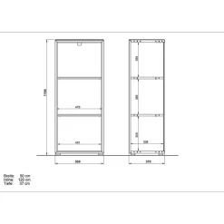 Komplette Büro Einrichtung in Weiß - Fidania (fünfteilig)^Wohnen